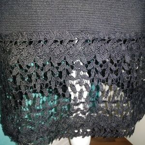 Black bottom lace skirt